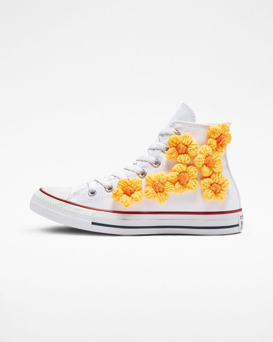 Tenisi Inalti Barbati Converse Chuck Taylor All Star LTD 3D Floral Galbeni Flori | RO C0AW13672